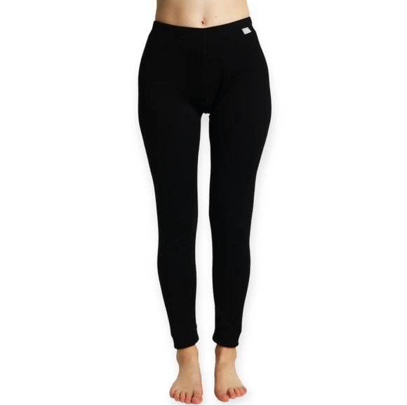 MERINO TECH WOMEN'S MERINO PANTS 250 BLACK BASELAYER SZ M - Picture 1 of 10